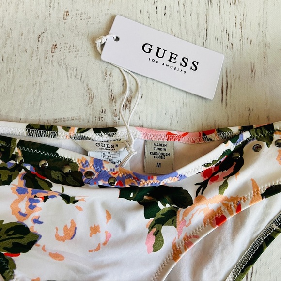 Women’s Guess Floral Bikini Bottom Medium, New - Picture 13 of 14